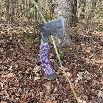 Red White and Blue Axe