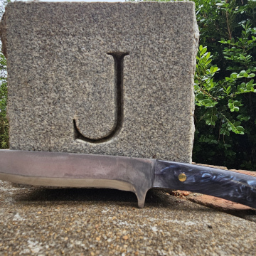 Blue/Black Resin Knife